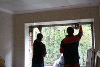 Демонтаж старого окна